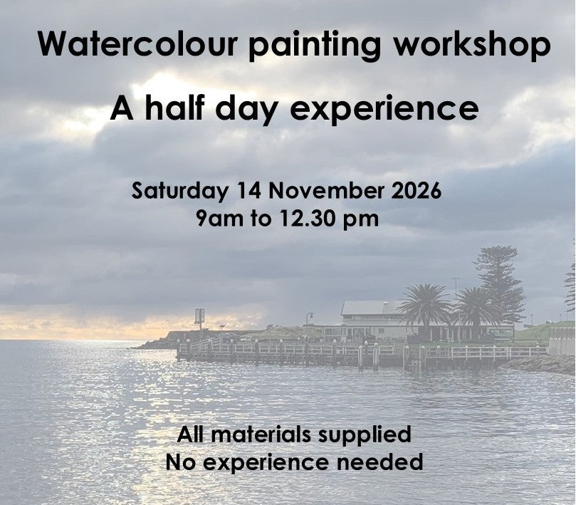 watercolour half day workshop 14 November 2026