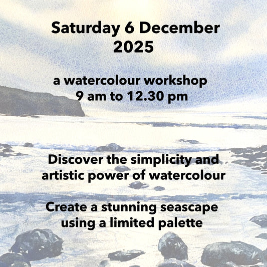 Watercolour painting workshop 6 December 2025