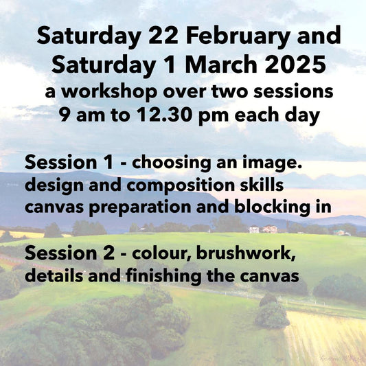 acrylic painting workshop February 22 and March 1 2025