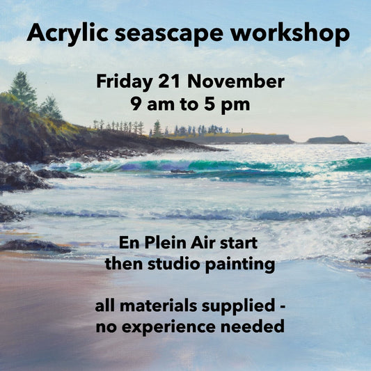 Acrylic painting workshop Friday 21 November 2025