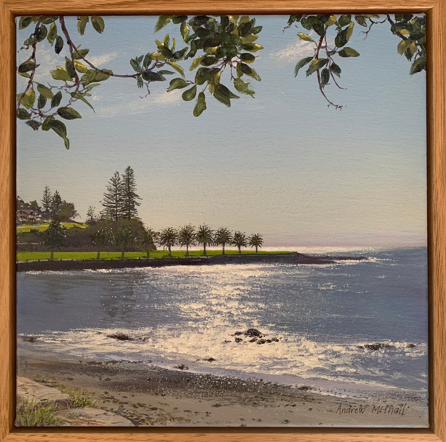 sunlight across black Beach, Kiama