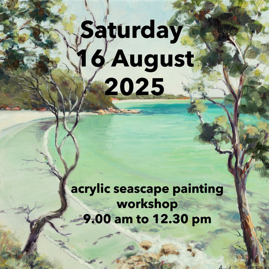 Acrylic painting seascape 16 August 2025