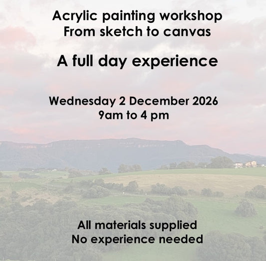 acrylic painting workshop full day 2 December 2026